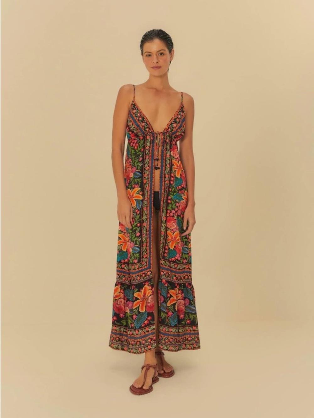 Farm Rio: STITCHED GARDEN LONG
COVER UP